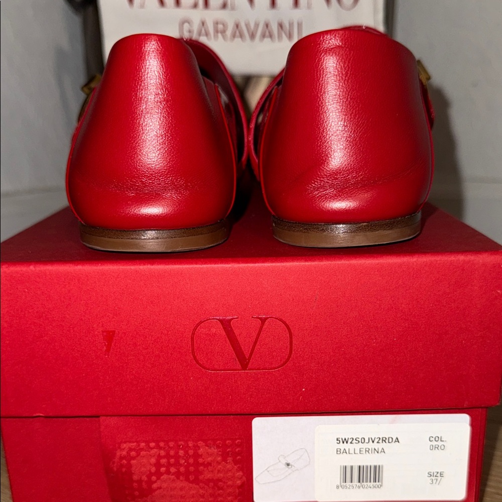 Authentic Valentino Garavani VLogo Locker Mary-Jane ballerina shoes - Picture 4 of 9